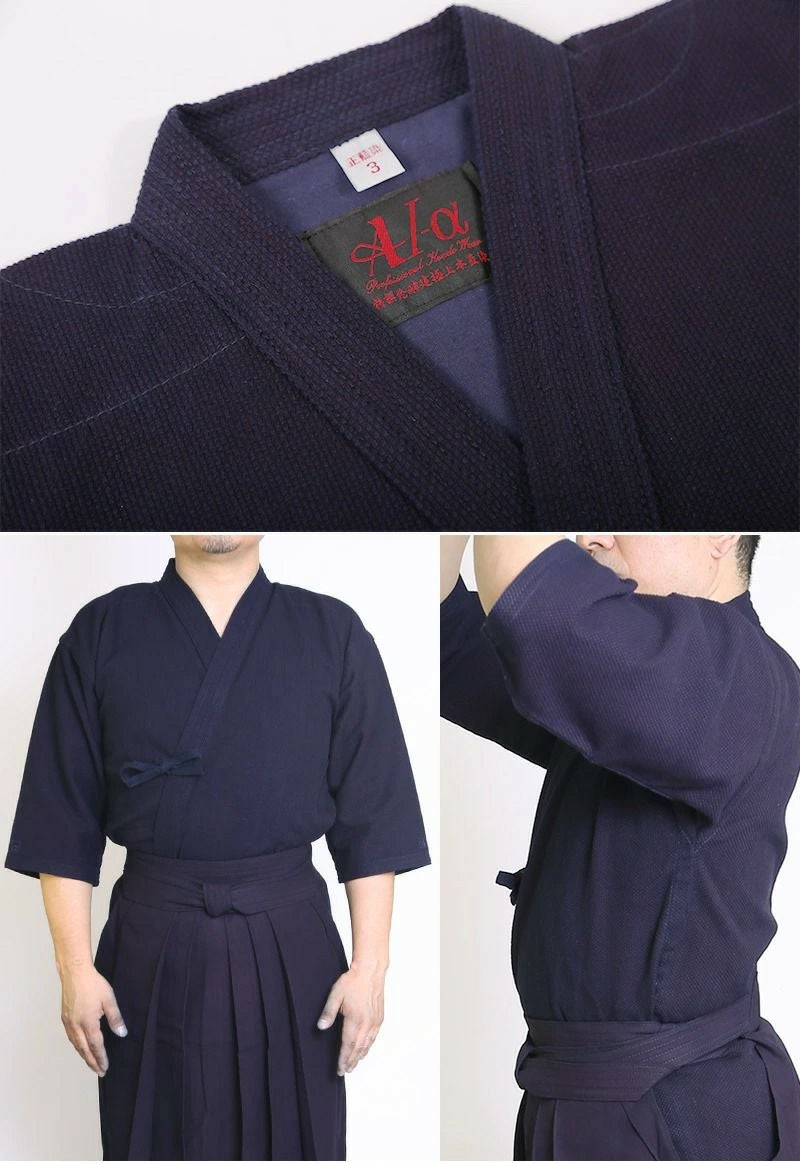 未使用　剣道　防具　一式　綿タオル　道着と袴のおまけ付 A-1α一重実戦型剣道着+A-1α実戦型綿袴セット | 京都武道具