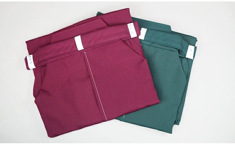 東レテトロン剣道袴(エンジ・緑)　26号〜28号【袴・剣道・剣道 袴】