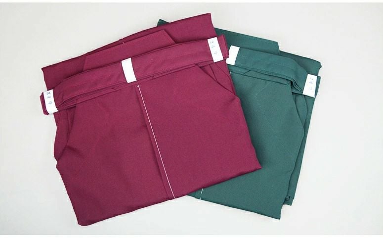 東レテトロン剣道袴(エンジ・緑)　16号〜20号【剣道・剣道 袴・はかま】