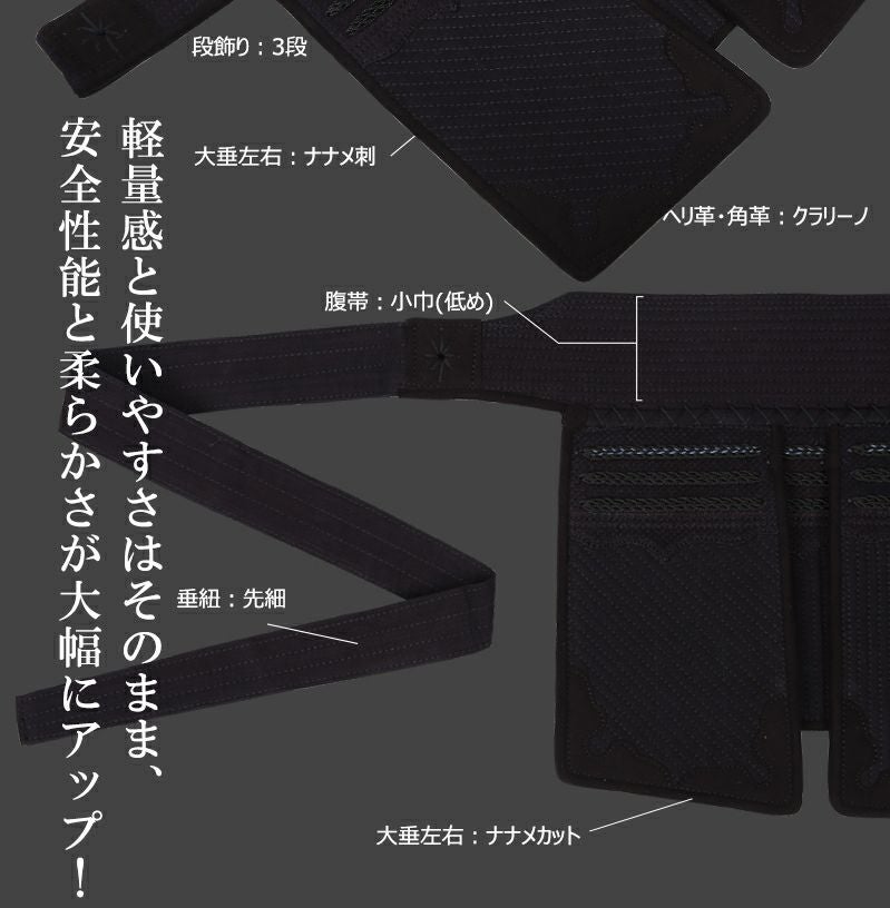 剣道 防具セット　『A-1αKIDS』 6ｍｍ【幼年・小学生向・試合向き】 