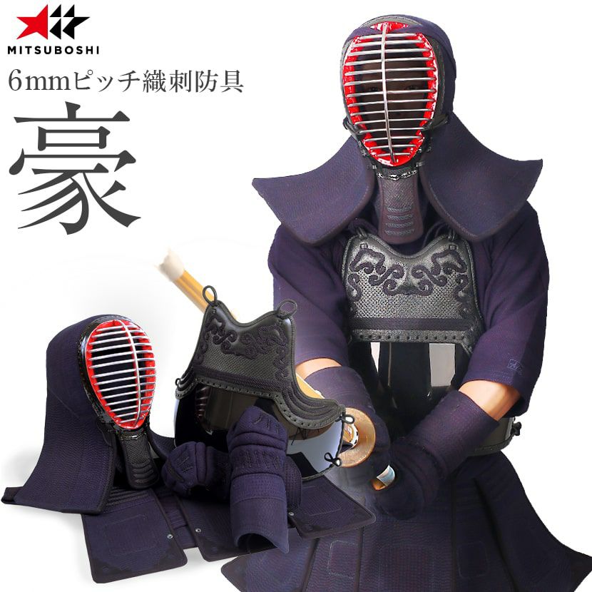 剣道 防具セット こだわりの「着装感」『豪（ごう）』6ミリピッチ織刺